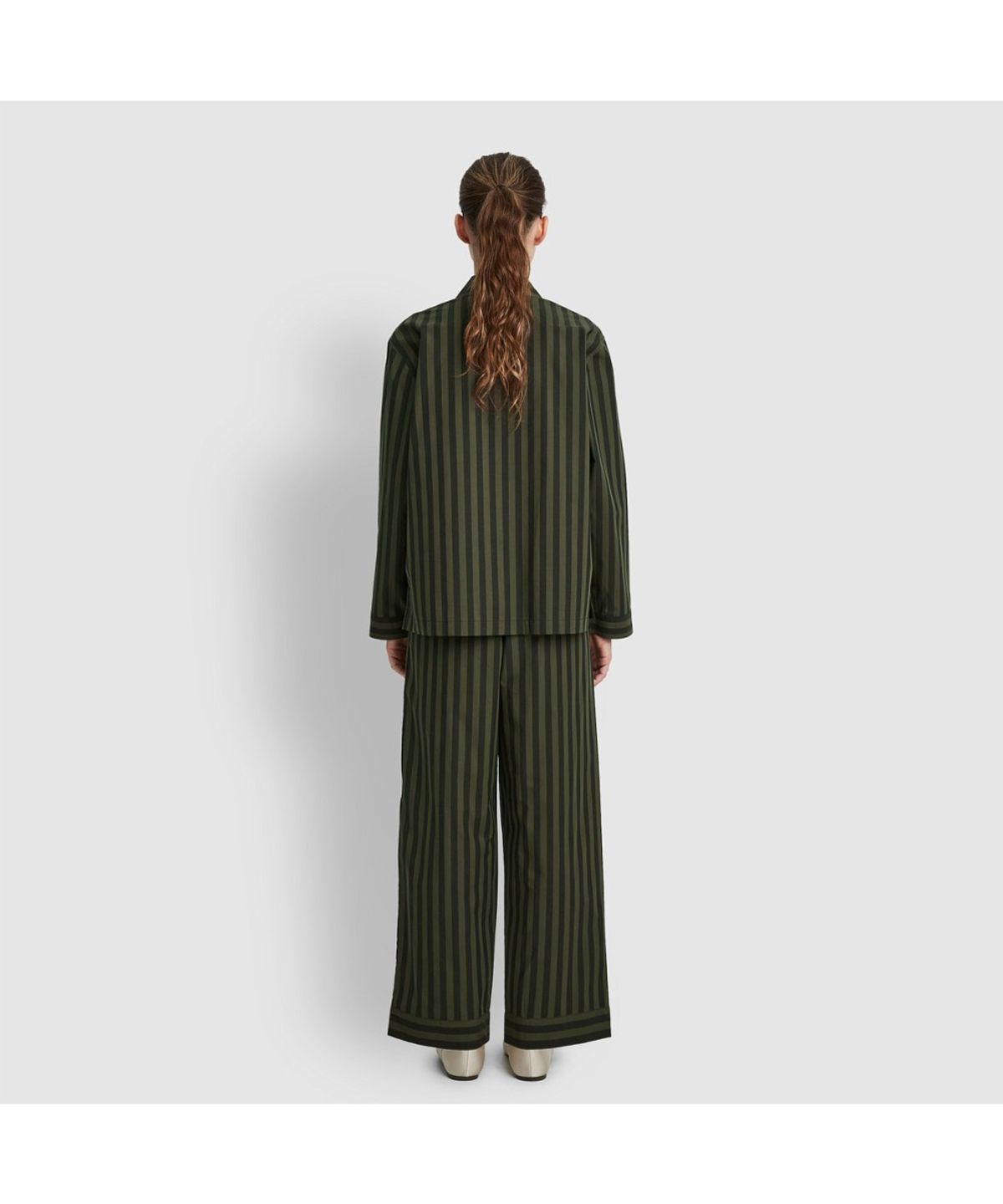 자주(JAJU) [공용] 60수 코튼 긴팔 라운지 셔츠 [S~XL]_다크 카키