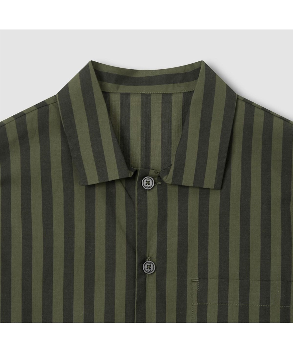 자주(JAJU) [공용] 60수 코튼 긴팔 라운지 셔츠 [S~XL]_다크 카키