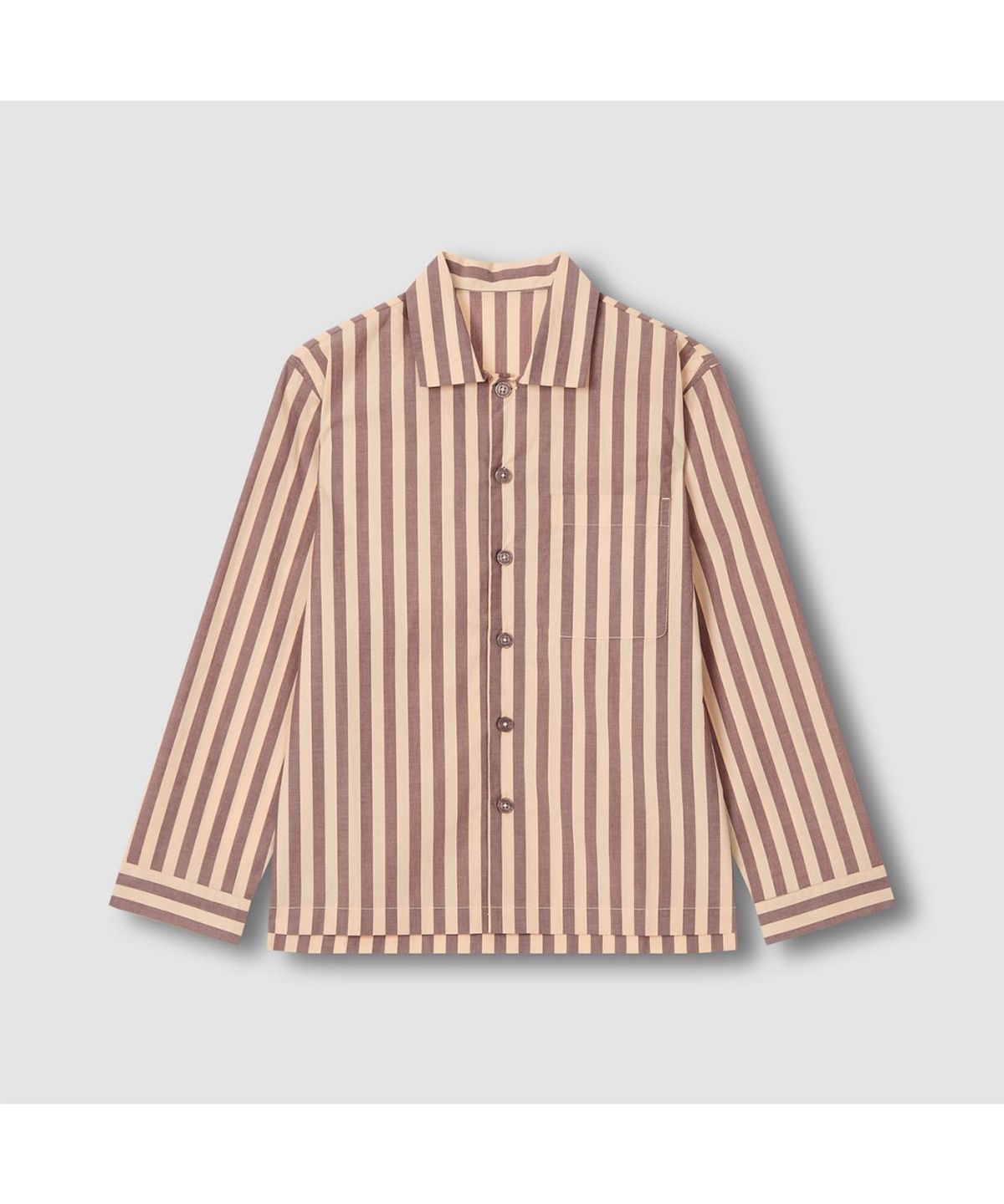 자주(JAJU) [공용] 60수 코튼 긴팔 라운지 셔츠 [S~XL]_다크 오렌지