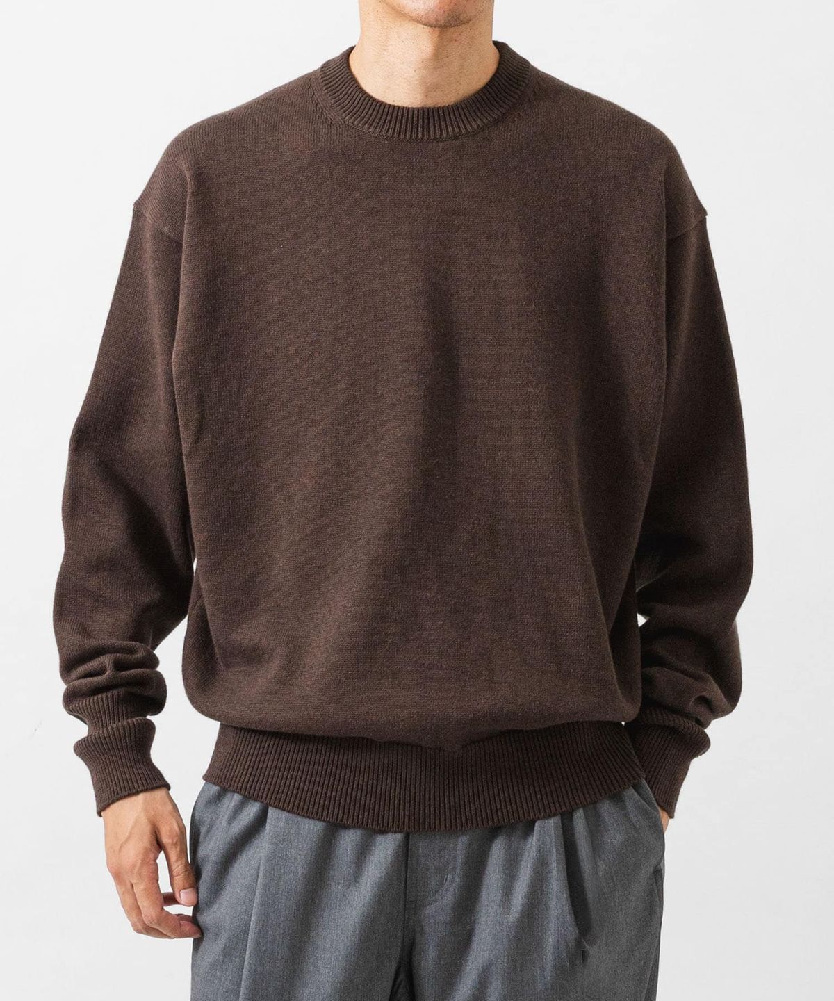 어반리서치(URBAN RESEARCH) C/CA Crew Neck Knit