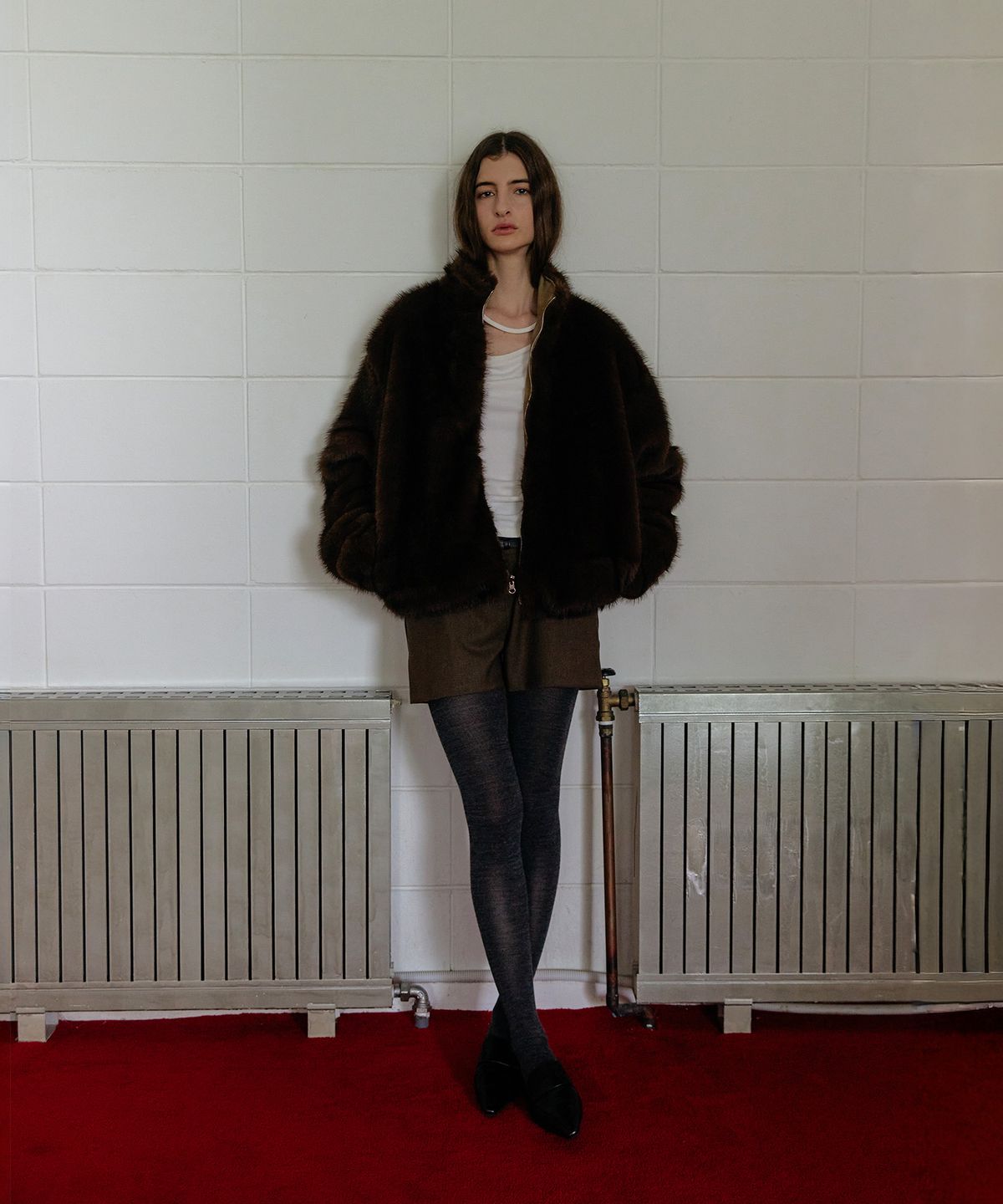 스르비(SELEVER) Mocha Reversible Fur Jacket_2 Color