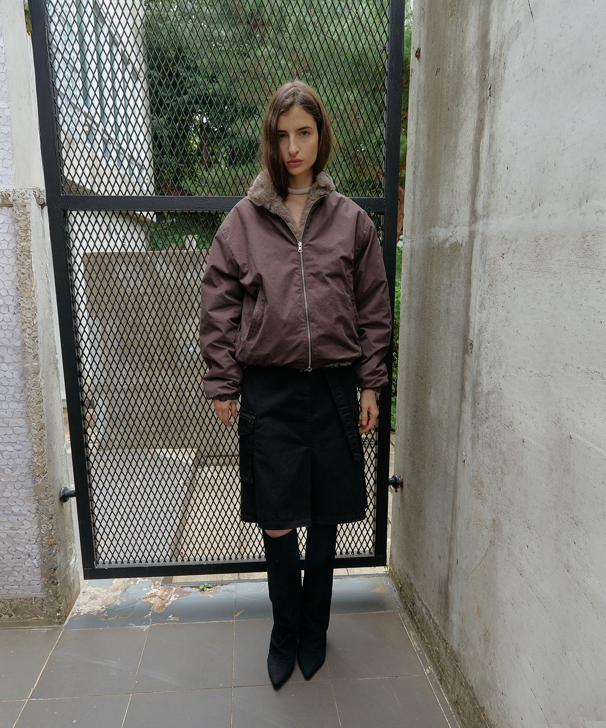 스르비(SELEVER) Mocha Reversible Fur Jacket_2 Color