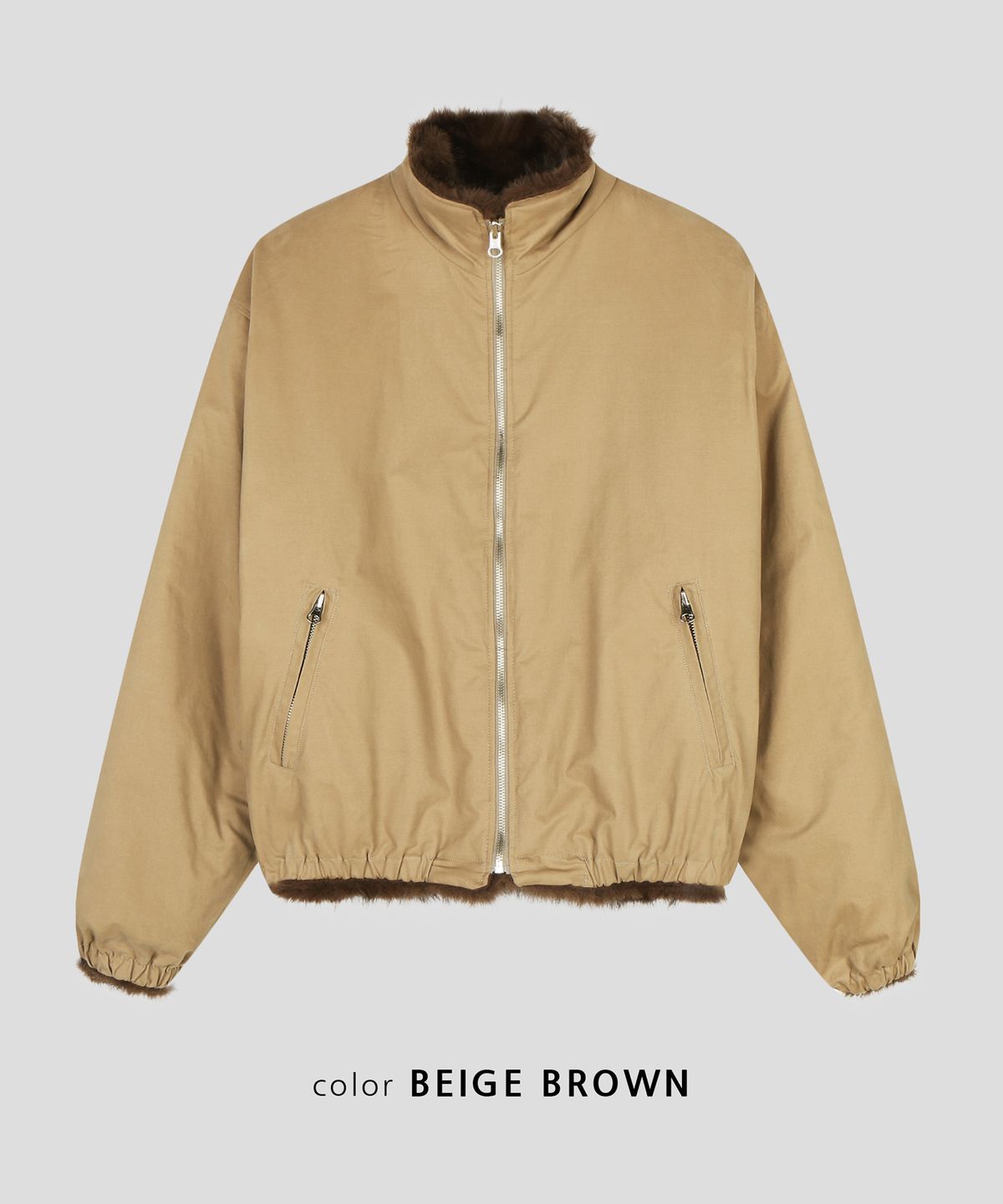 스르비(SELEVER) Mocha Reversible Fur Jacket_2 Color