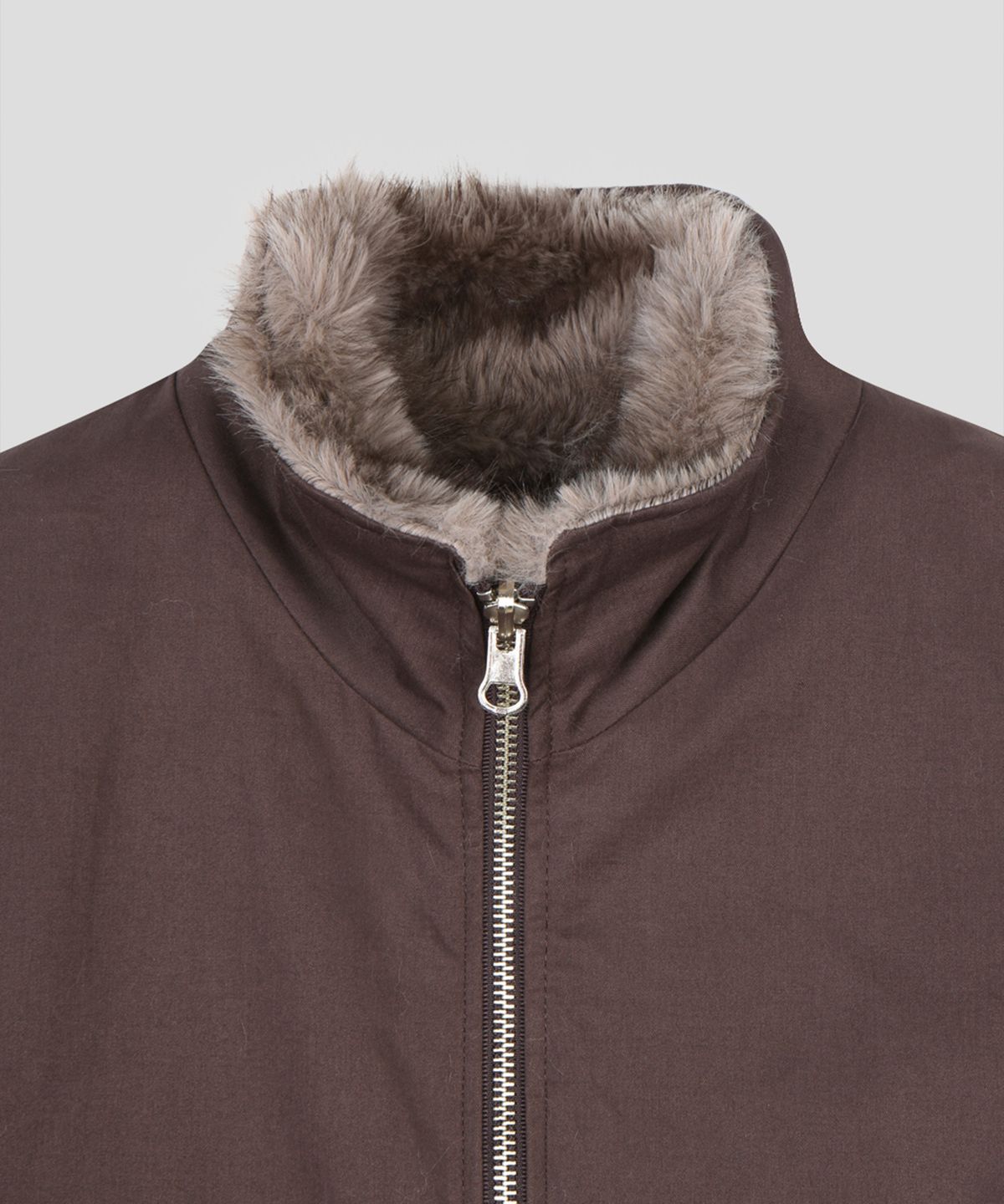 스르비(SELEVER) Mocha Reversible Fur Jacket_2 Color