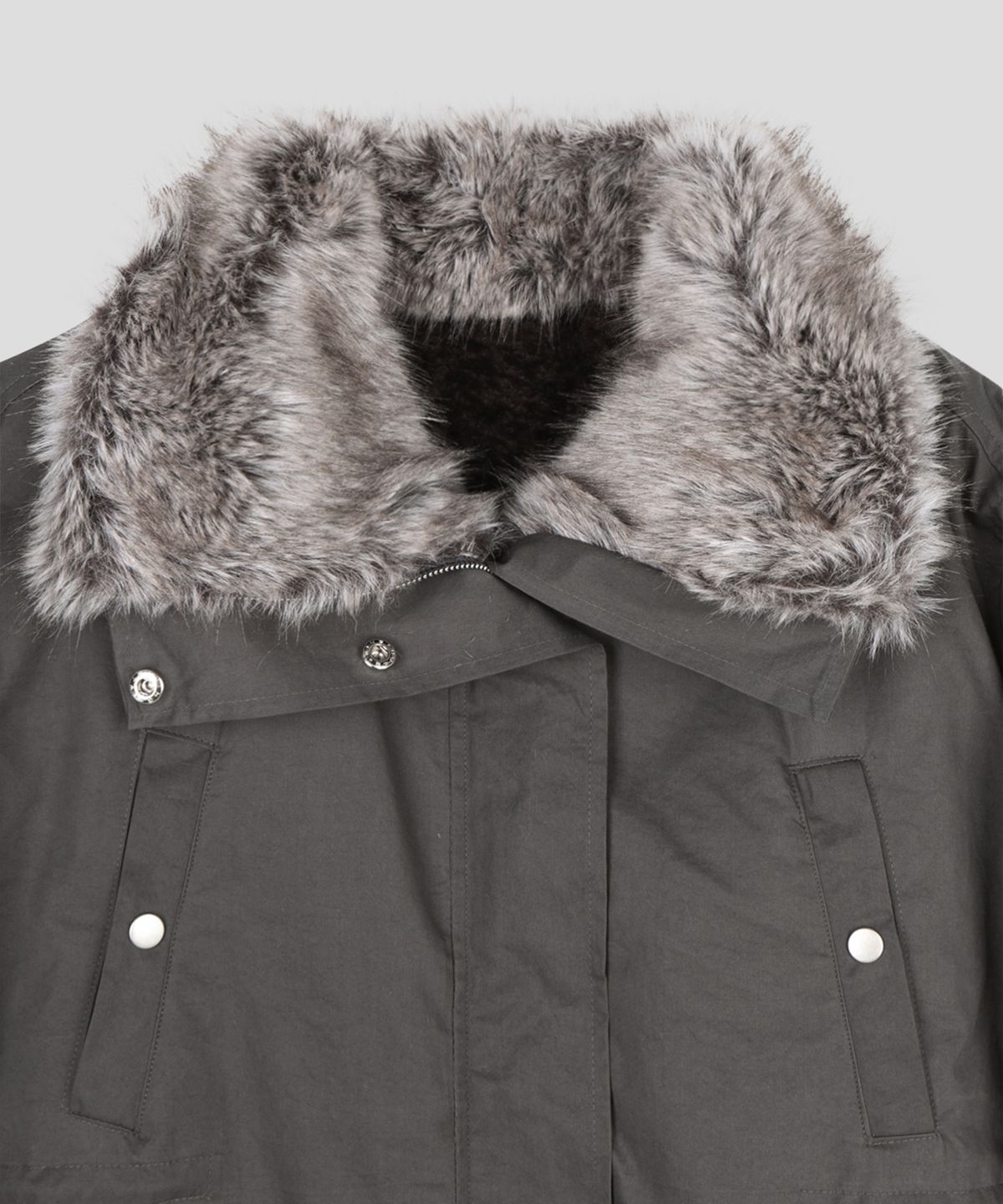 스르비(SELEVER) Shearling Fur Lined Field Jacket_2 Color