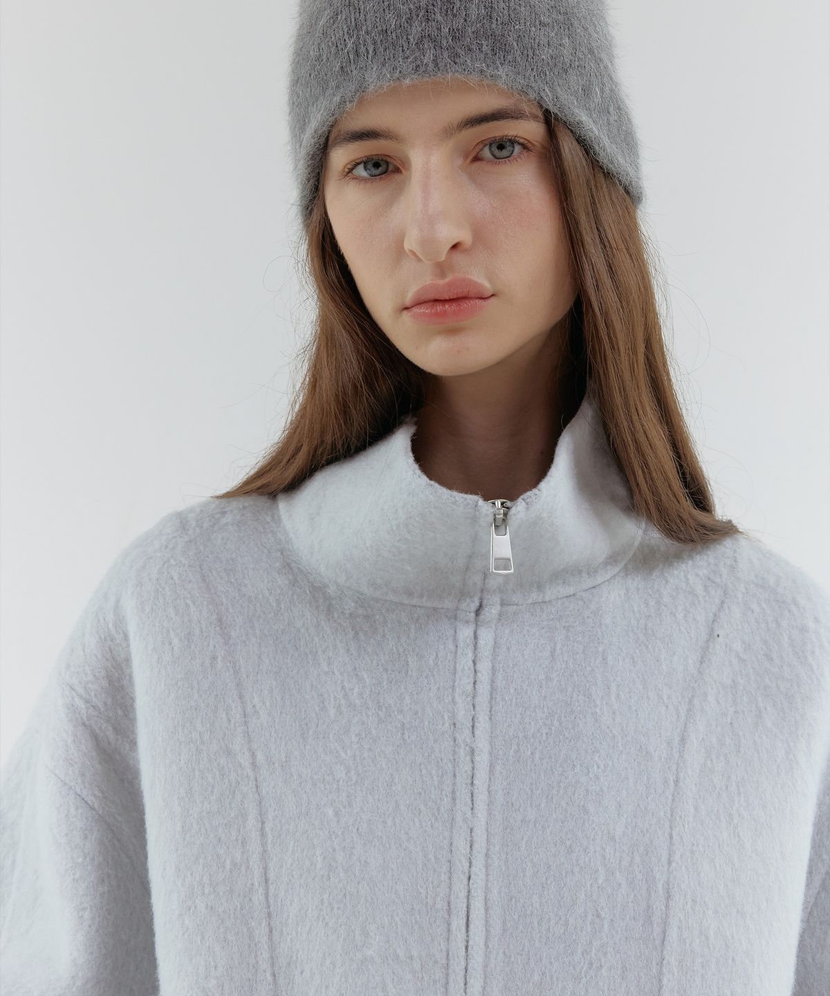 스르비(SELEVER) Alpaca Wool Handmade Blouson_4 Color