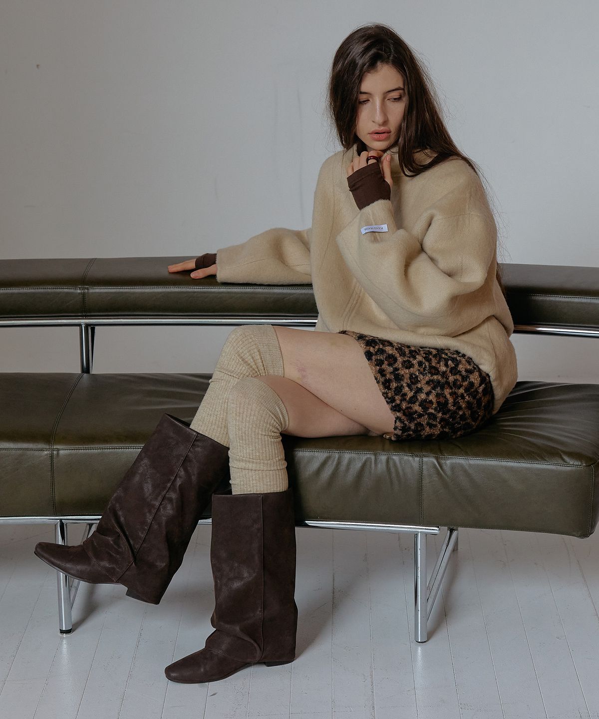 스르비(SELEVER) Alpaca Wool Handmade Blouson_4 Color
