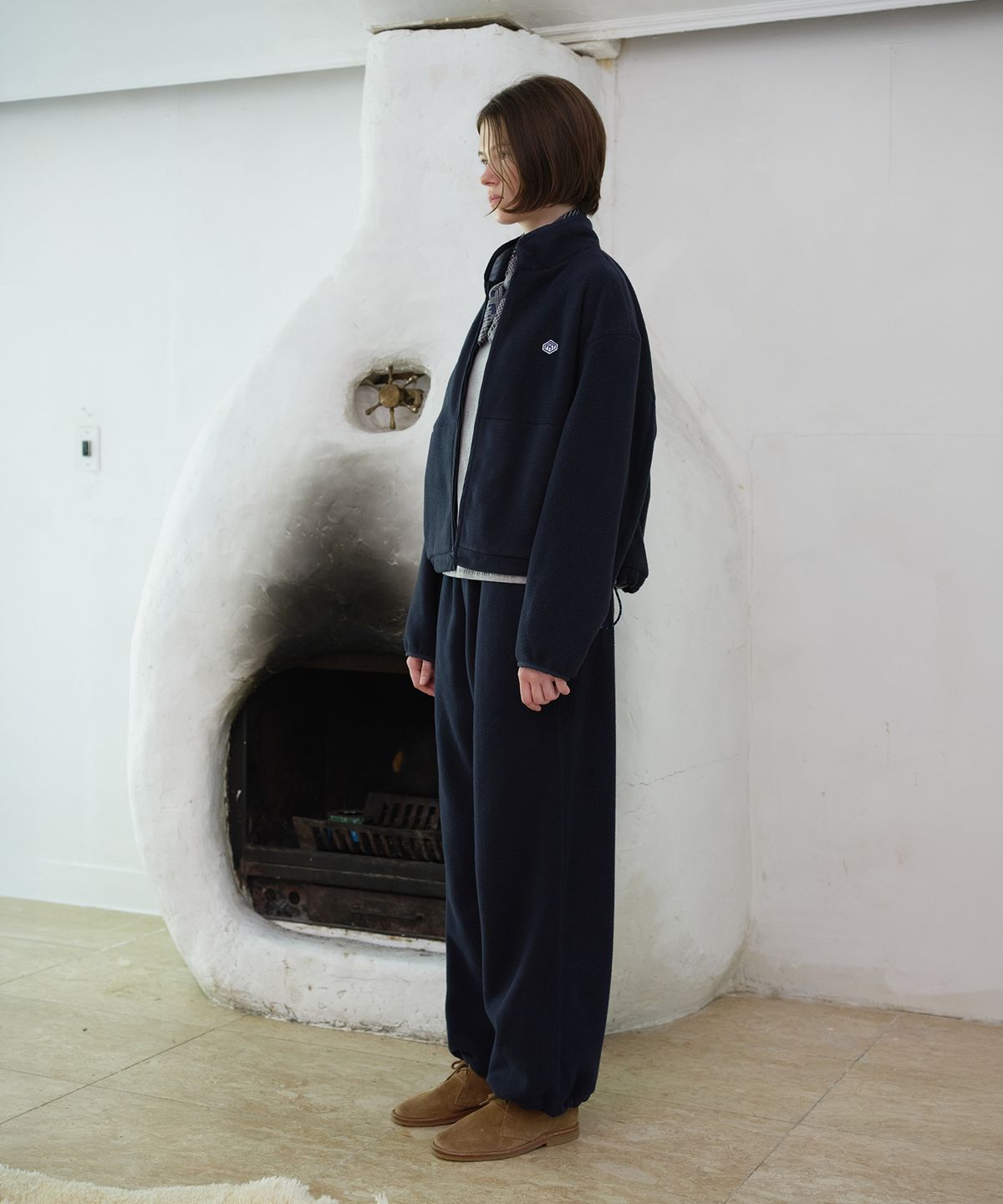 프리터(FRITUR) Soft Fleece Pants Navy_F263PT07