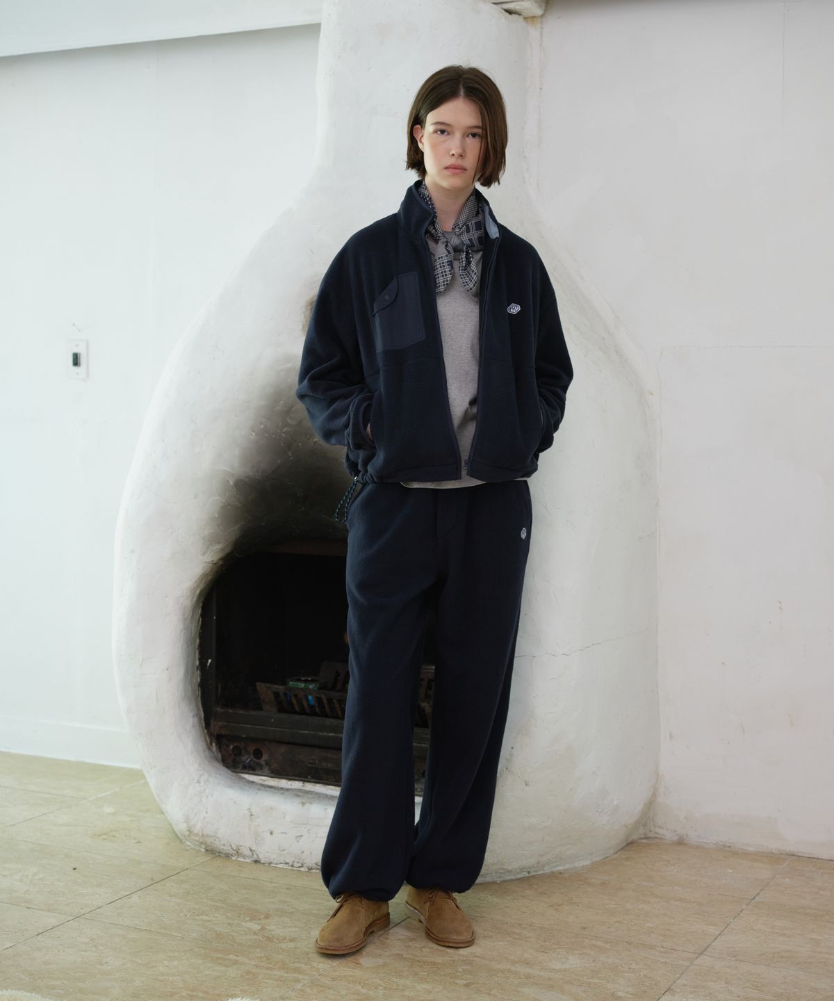 프리터(FRITUR) Soft Fleece Pants Navy_F263PT07