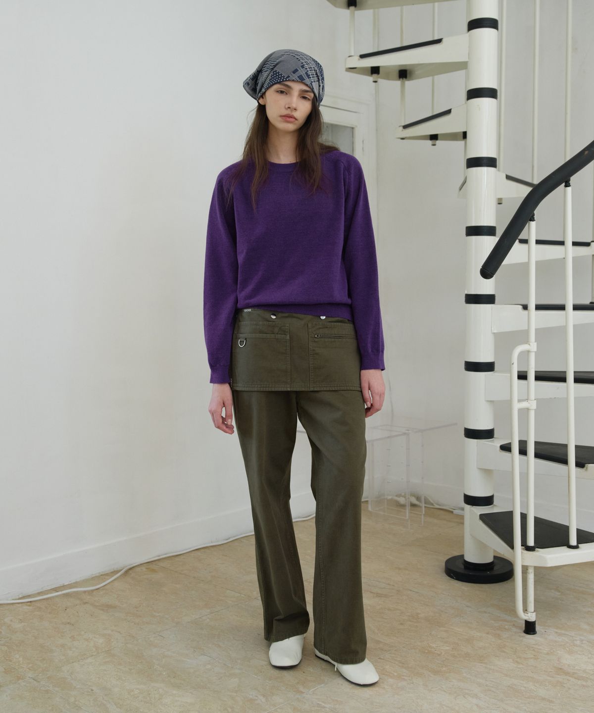 프리터(FRITUR) Dover Basic Knit Purple_F263KN08