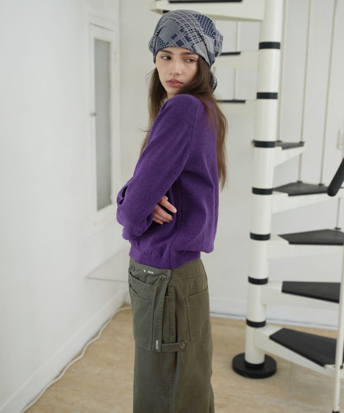 프리터(FRITUR) Dover Basic Knit Purple_F263KN08