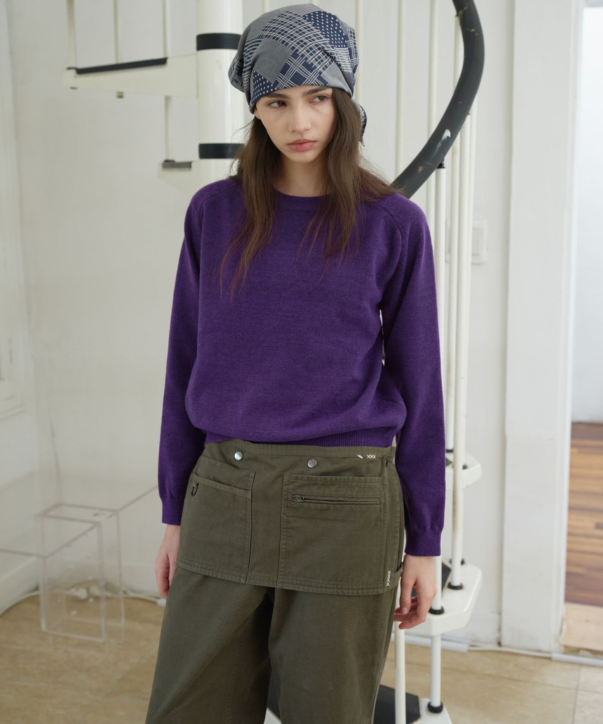 프리터(FRITUR) Dover Basic Knit Purple_F263KN08