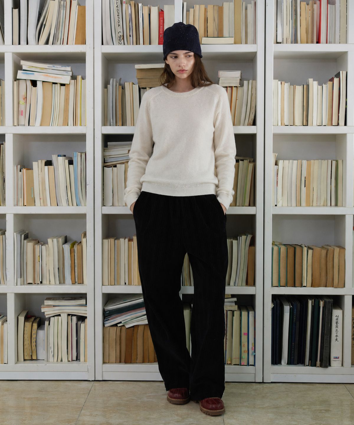 프리터(FRITUR) Dover Basic Knit Ivory_F263KN08