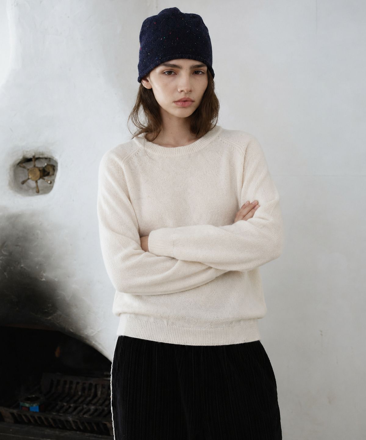프리터(FRITUR) Dover Basic Knit Ivory_F263KN08