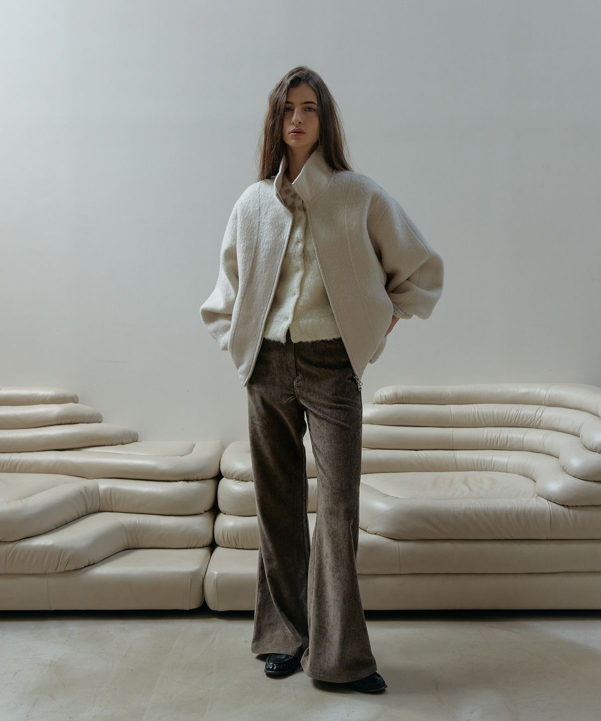 스르비(SELEVER) Marlow Utility Wrap Skirt_2 Color