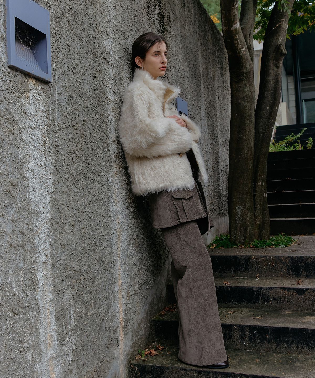 스르비(SELEVER) Marlow Utility Wrap Skirt_2 Color