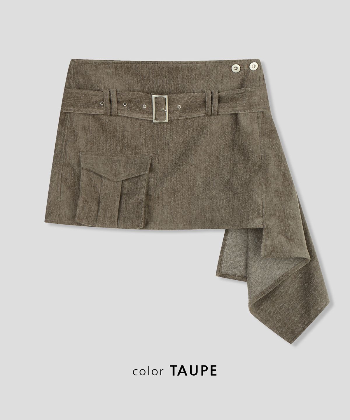 스르비(SELEVER) Marlow Utility Wrap Skirt_2 Color