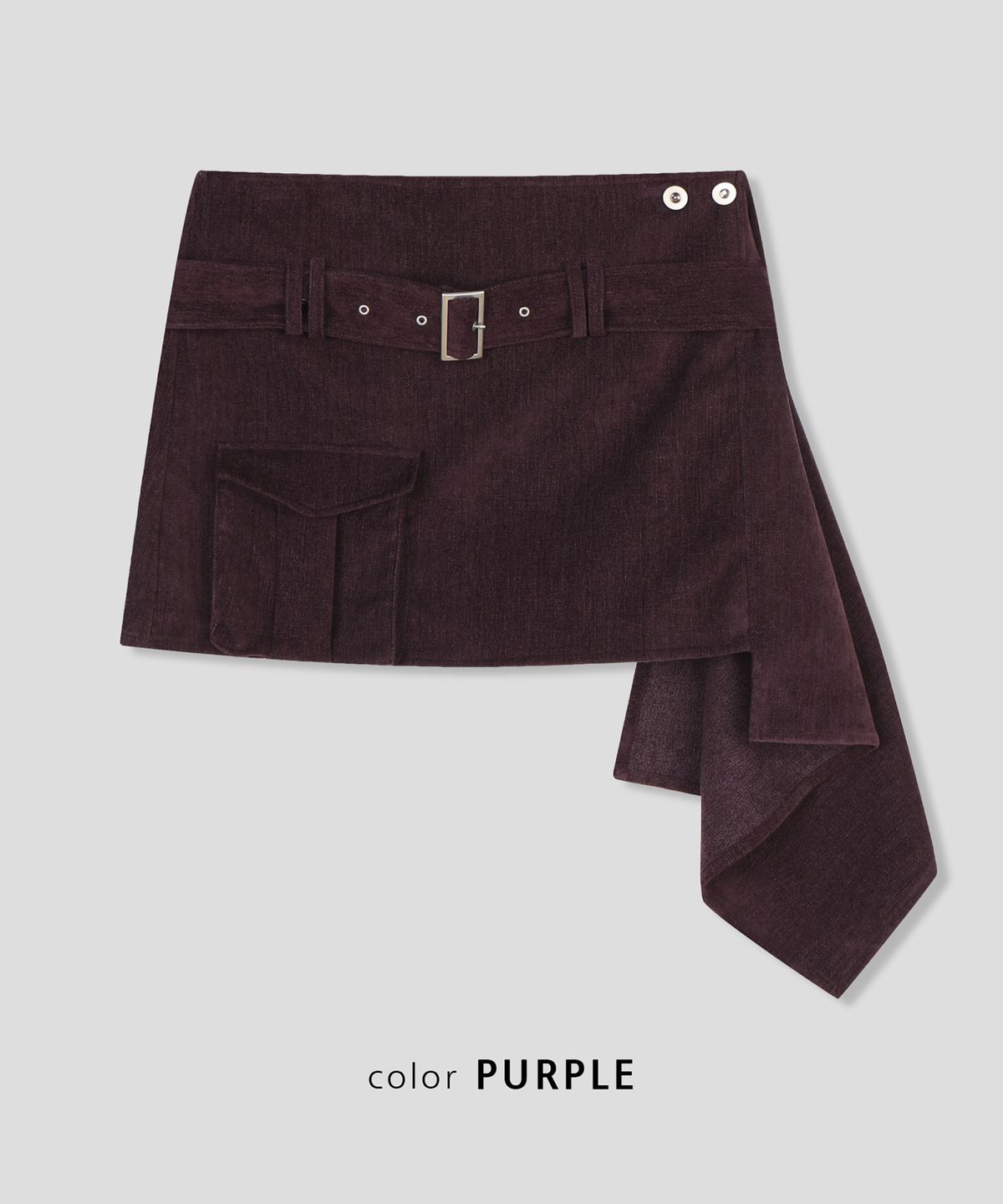 스르비(SELEVER) Marlow Utility Wrap Skirt_2 Color