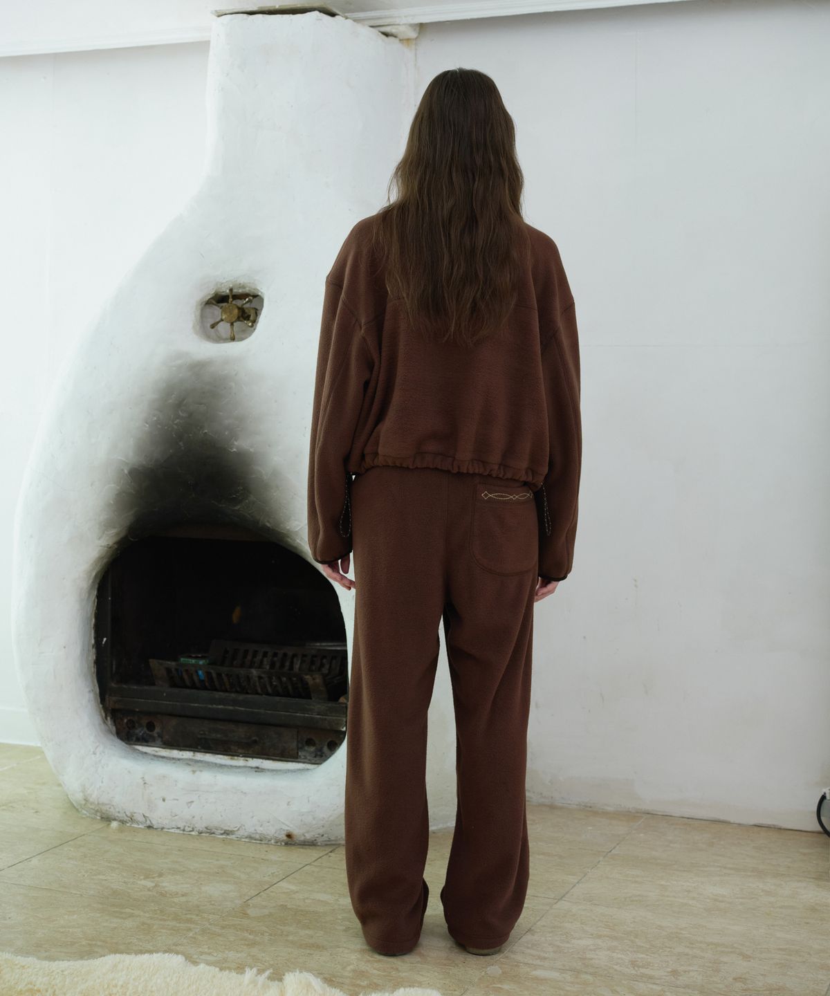 프리터(FRITUR) Soft Fleece Jacket Brown_F263JP13