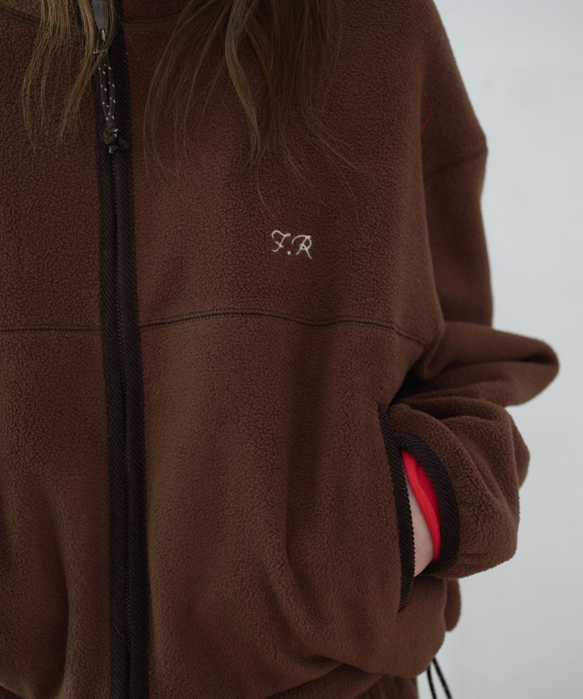 프리터(FRITUR) Soft Fleece Jacket Brown_F263JP13