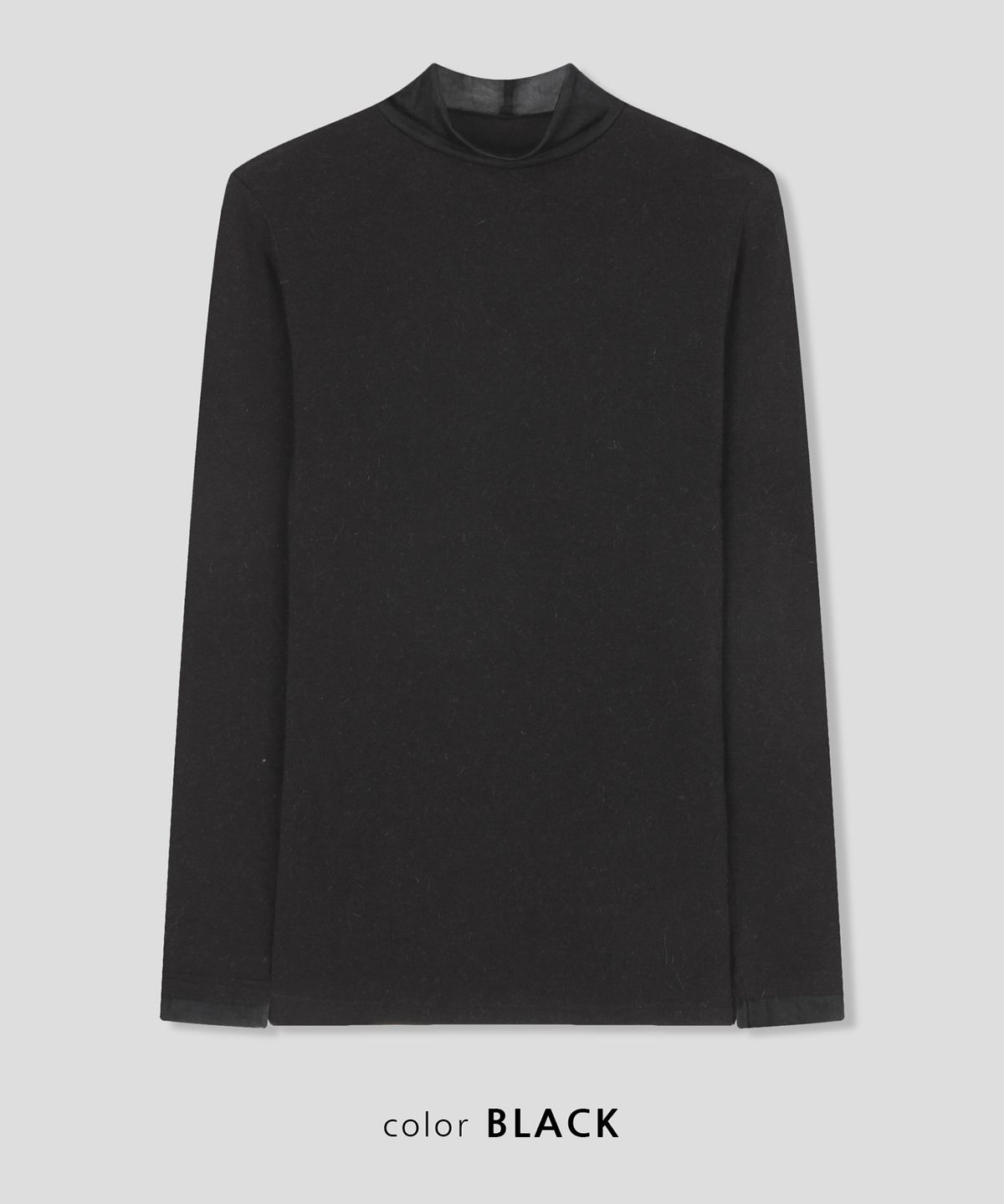 스르비(SELEVER) Aven Angora Sheer Turtleneck Tee_4 Color