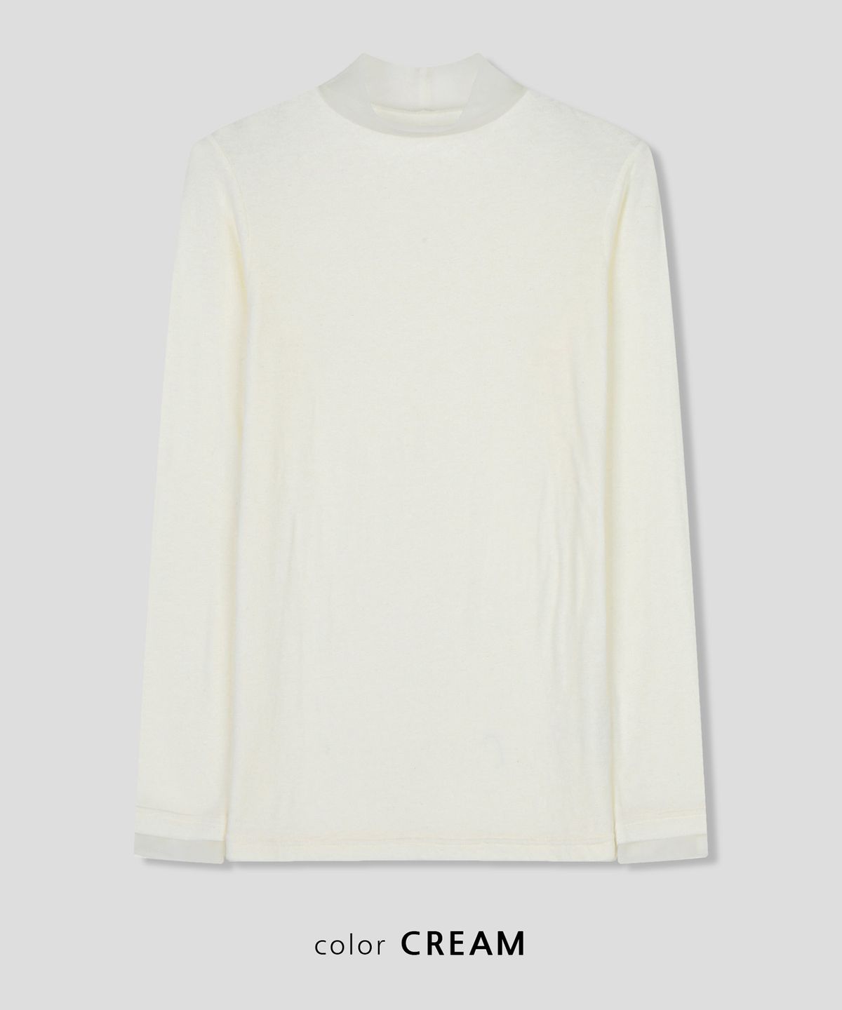 스르비(SELEVER) Aven Angora Sheer Turtleneck Tee_4 Color