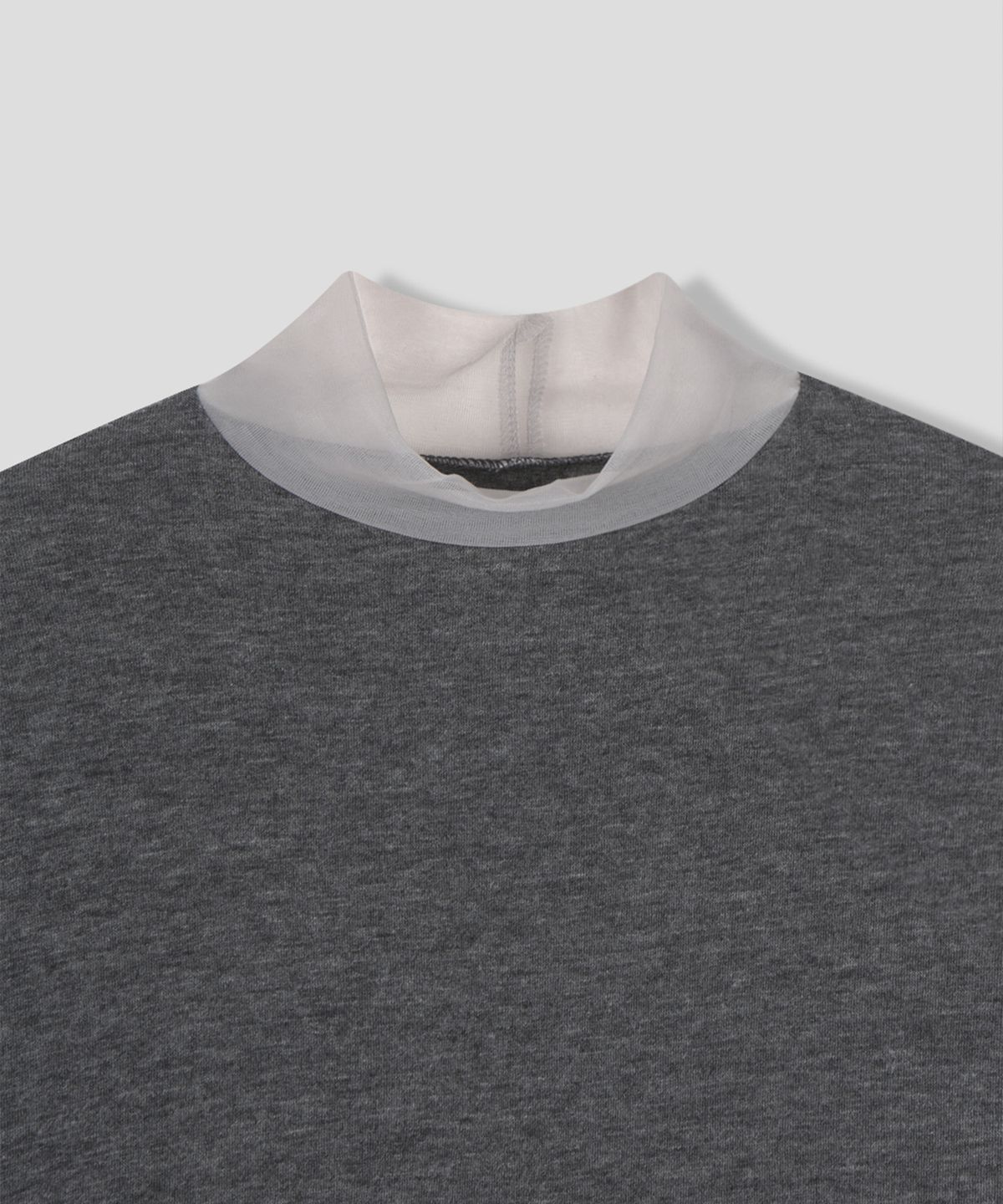 스르비(SELEVER) Aven Angora Sheer Turtleneck Tee_4 Color