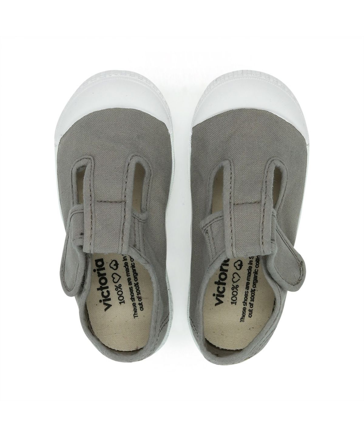 빅토리아슈즈 키즈(VICTORIA SHOES KIDS) 아동 틴다다 코튼 티스트랩 샌들 (136625-GRIS)