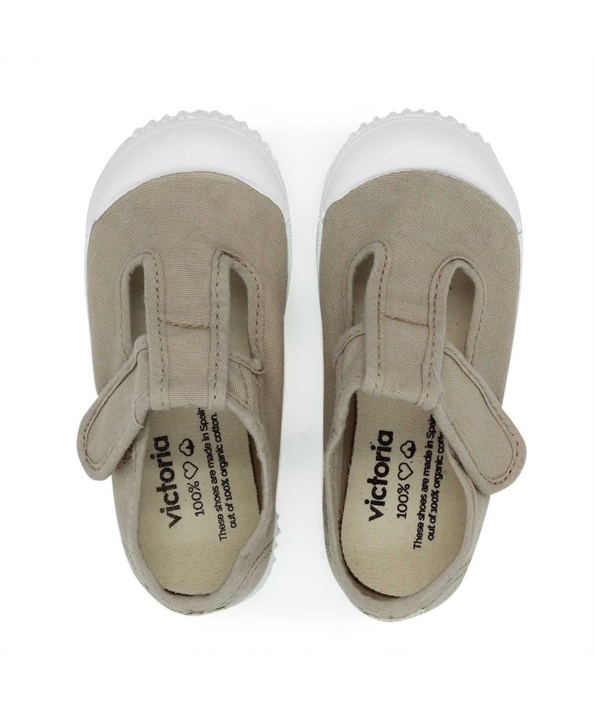 빅토리아슈즈 키즈(VICTORIA SHOES KIDS) 아동 틴다다 코튼 티스트랩 샌들 (136625-BEIGE)