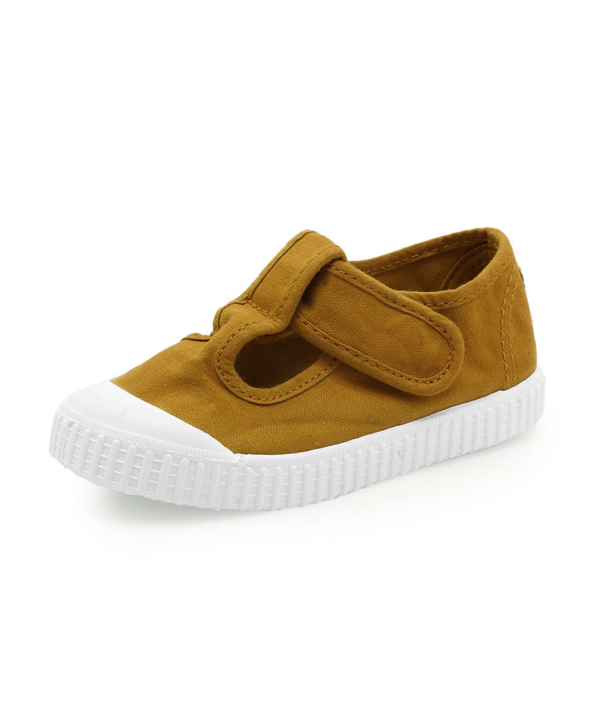 빅토리아슈즈 키즈(VICTORIA SHOES KIDS) 아동 틴다다 코튼 티스트랩 샌들 (136625-MOSTAZA)