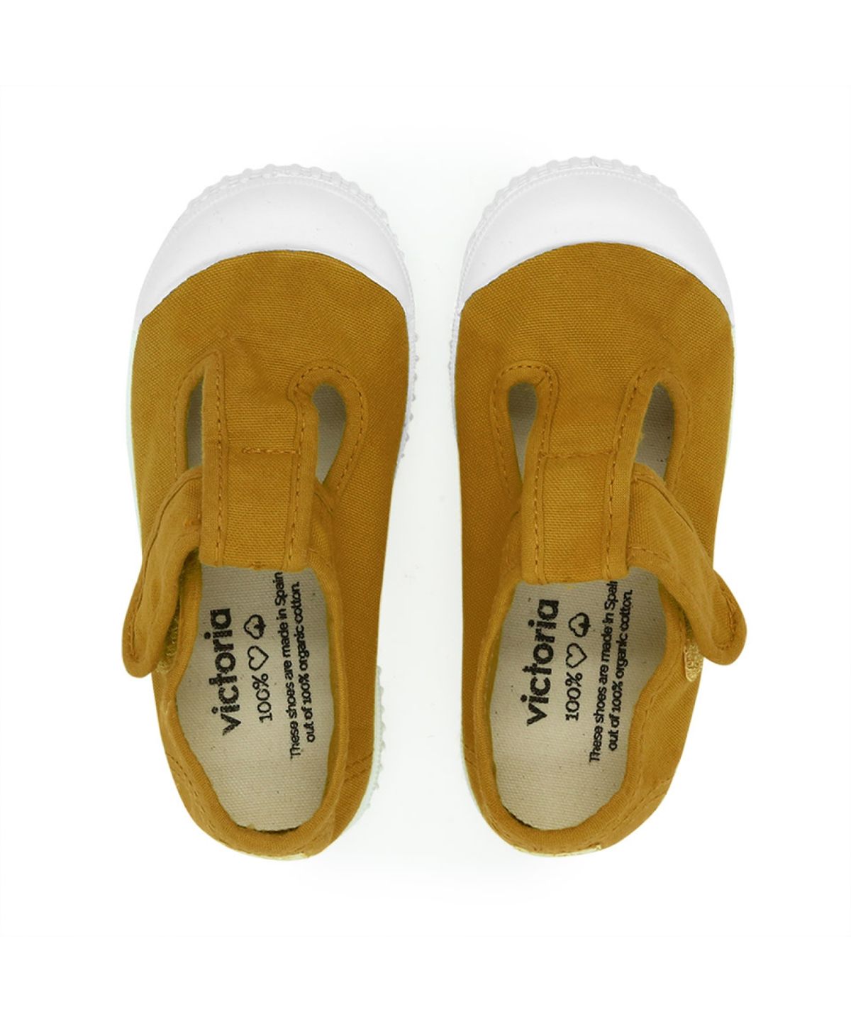 빅토리아슈즈 키즈(VICTORIA SHOES KIDS) 아동 틴다다 코튼 티스트랩 샌들 (136625-MOSTAZA)