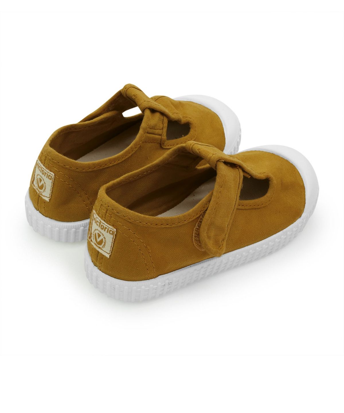 빅토리아슈즈 키즈(VICTORIA SHOES KIDS) 아동 틴다다 코튼 티스트랩 샌들 (136625-MOSTAZA)