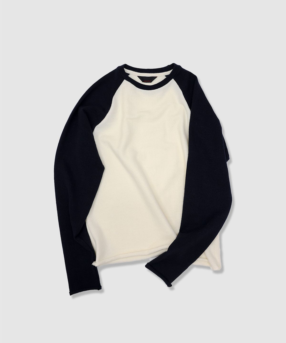 애니타임로릭(ANYTIME LOREAK) HEATHER RAGLAN KNIT - NAVY