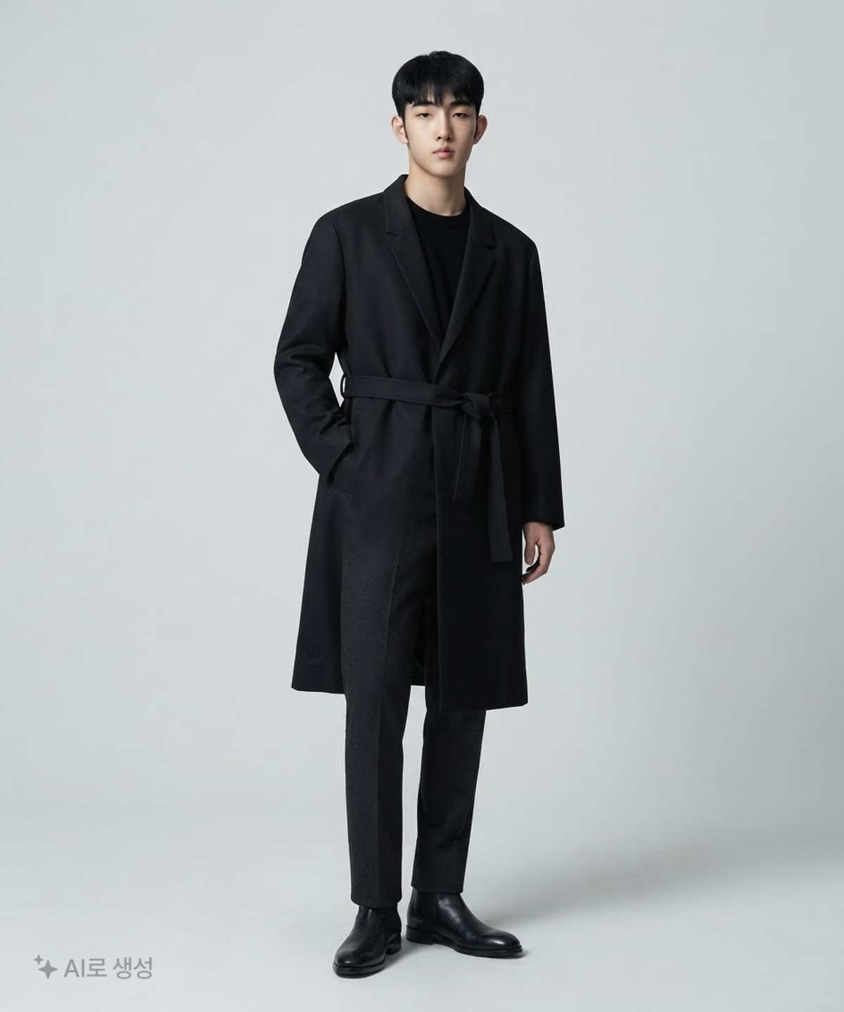 인사일런스(INSILENCE) [깡스타일리스트 콜라보] SASAKI 싱글 로브 트렌치 코트 L