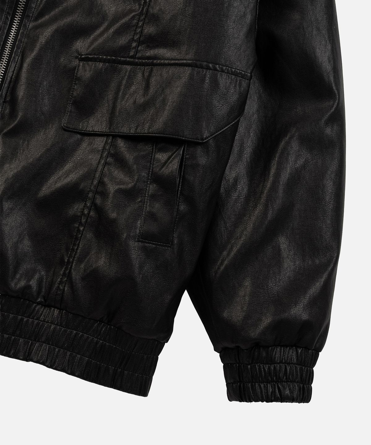 인스턴트펑크(INSTANTFUNK) REVERSIBLE HIGH NECK FUR JUMPER - BLACK
