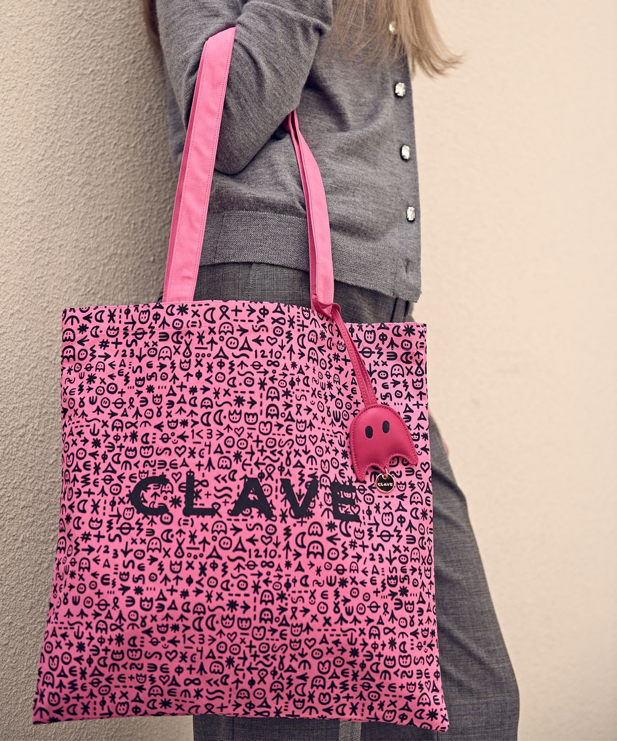 끌라베(CLAVE) RIOJEE ECOBAG_Pink