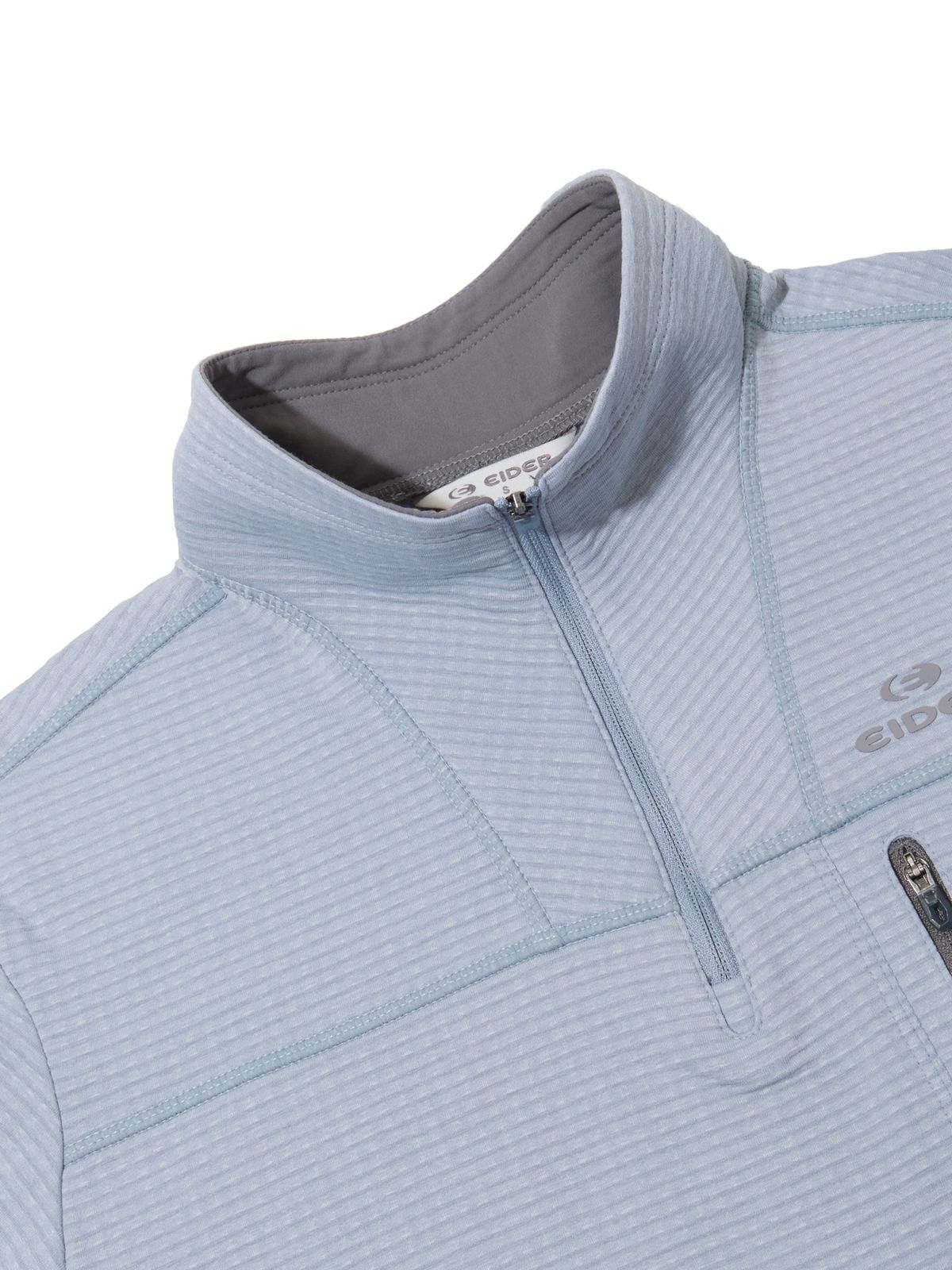아이더(EIDER) AERO WAVE (에어로 웨이브) 여성 짚업 티셔츠_Grayish BLUE_DWW26206GB