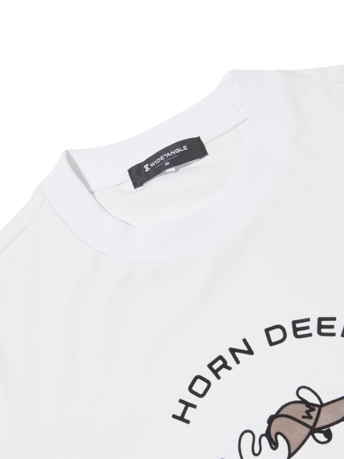 와이드앵글(WIDEANGLE) CO 혼디어 포인트 라운드넥 스웻셔츠 L_Off White