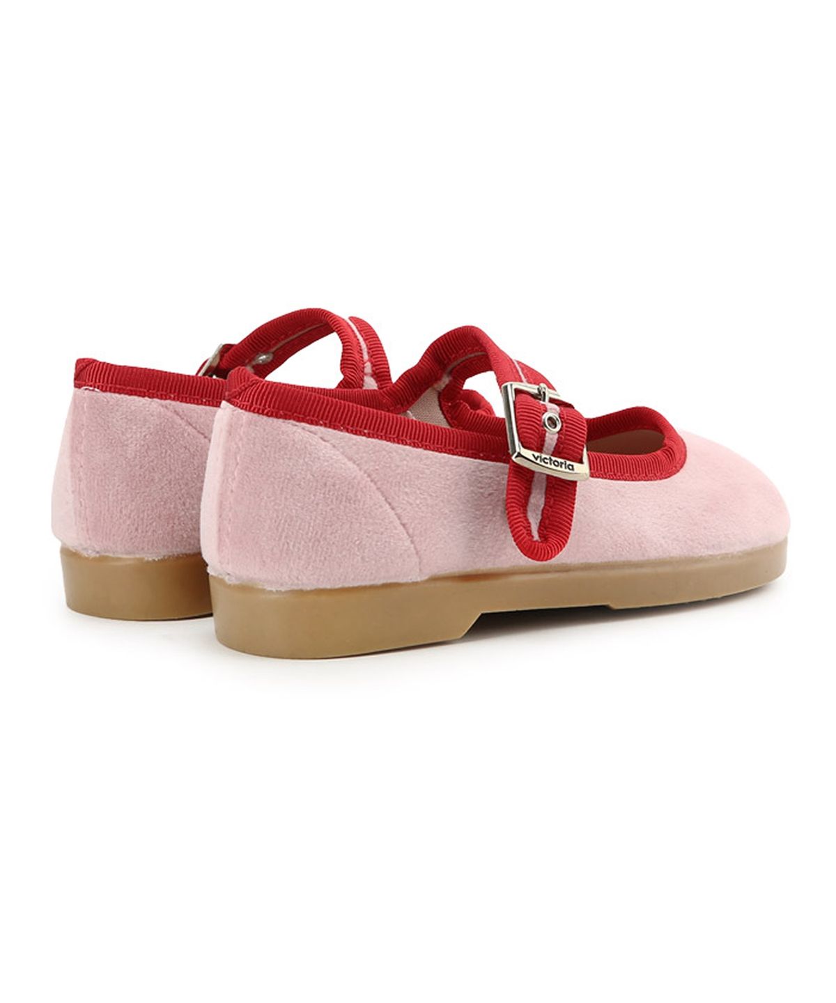 빅토리아슈즈 키즈(VICTORIA SHOES KIDS) 아동 쿵푸 메르세데스 벨벳 콘트라스트 (J1080119-ROSA)