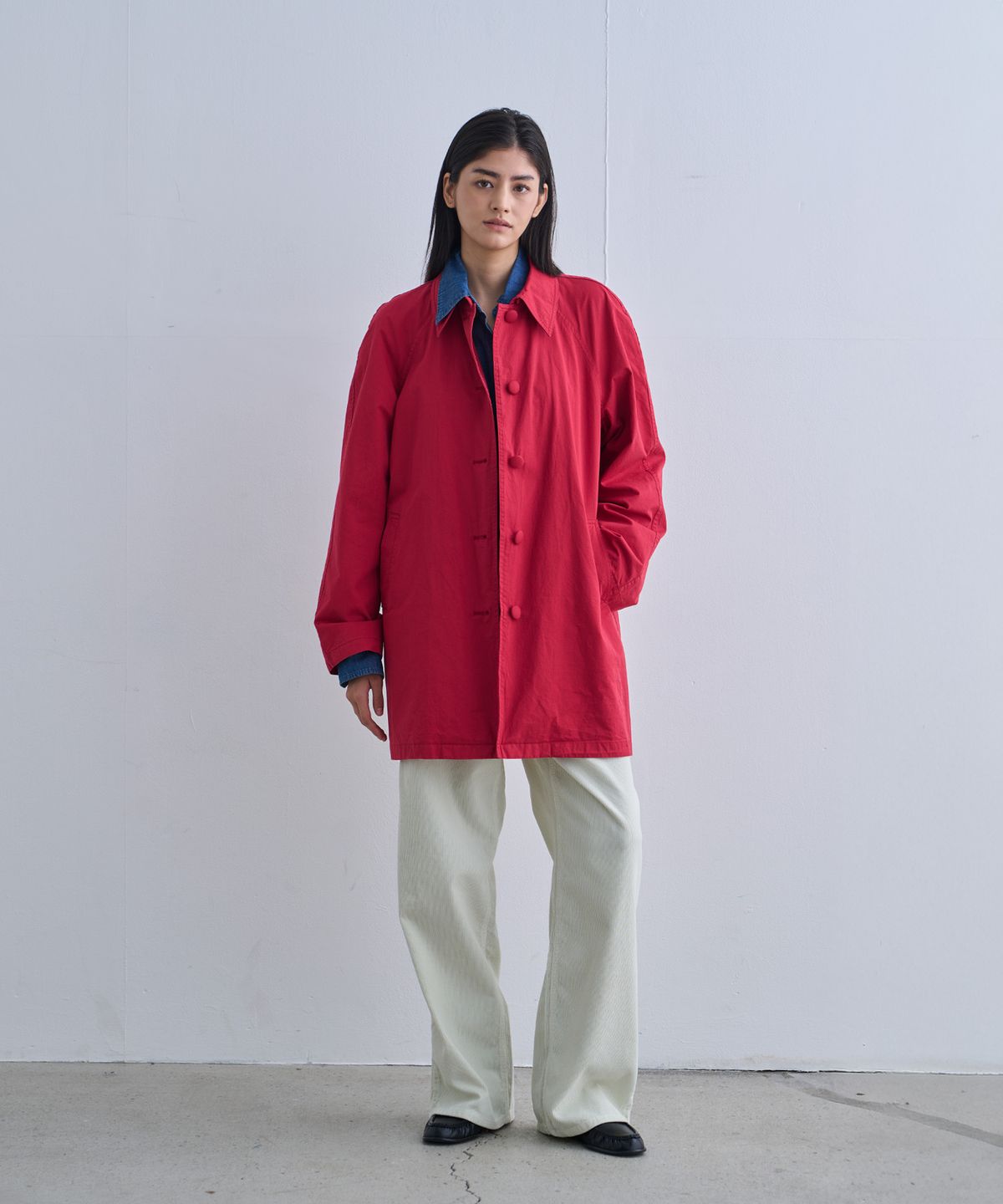 정감 스튜디오(JEONGGAM STUDIOS) Minimal Single Half Coat_3 Color