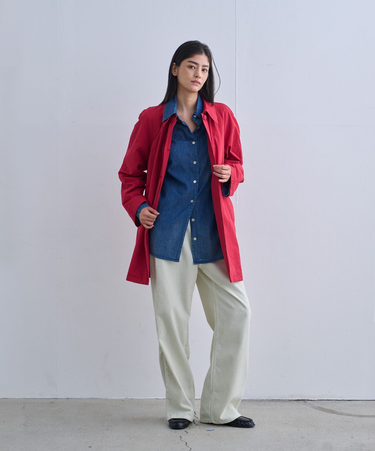 정감 스튜디오(JEONGGAM STUDIOS) Minimal Single Half Coat_3 Color
