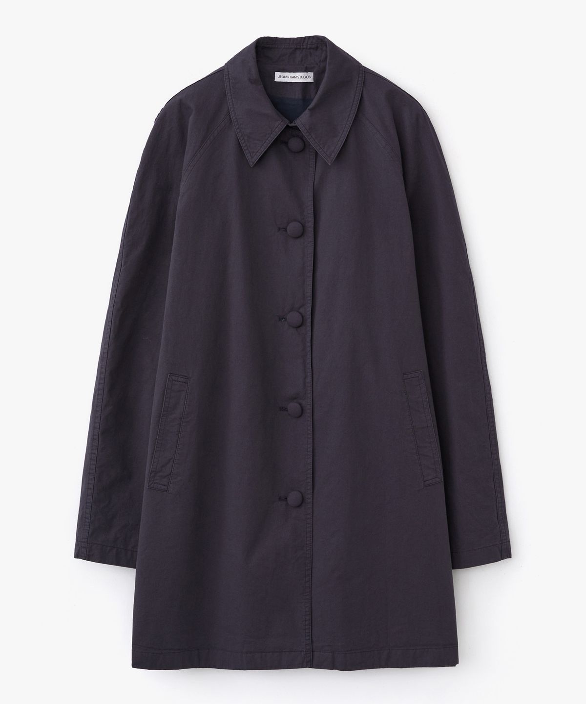 정감 스튜디오(JEONGGAM STUDIOS) Minimal Single Half Coat_3 Color