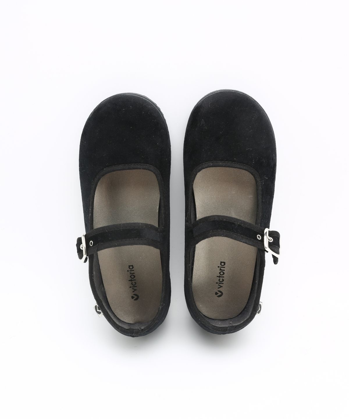 빅토리아슈즈 키즈(VICTORIA SHOES KIDS) 아동 오하라 벨벳 메리제인 (1051135-NEGRO)
