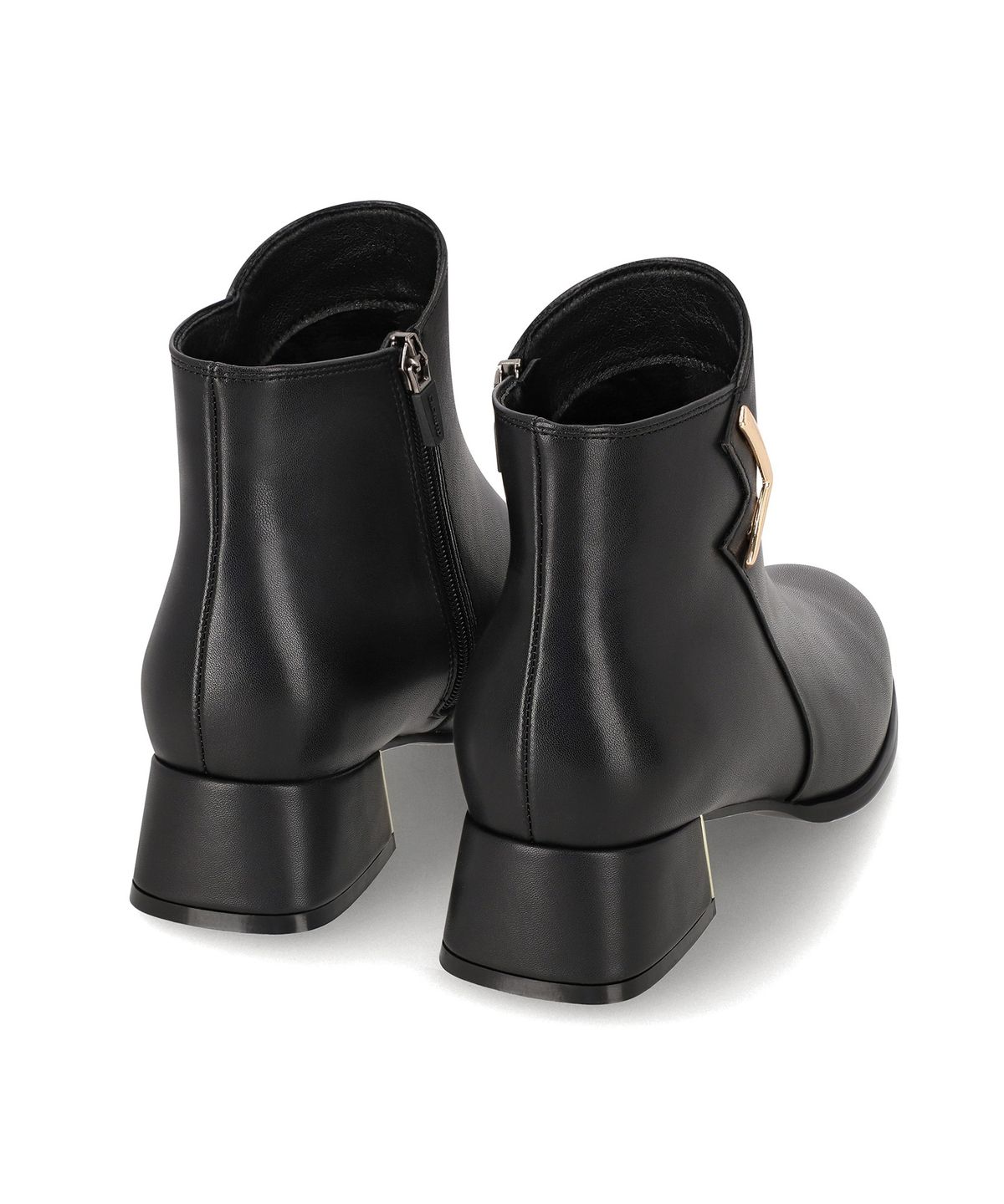 엘칸토(ELCANTO) 인텐스 여성 사선 절개 앵클 부츠 4cm LCWA70I54V