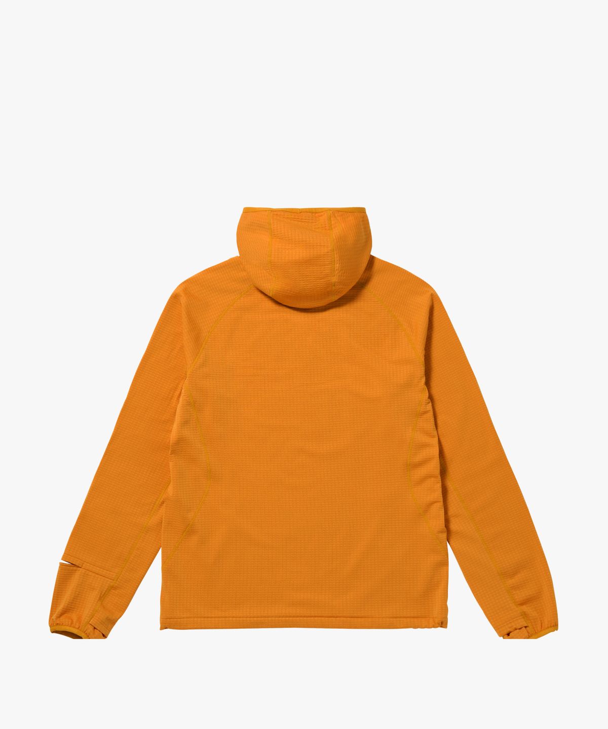 골스튜디오(GOALSTUDIO) GRID FLEECE LONG SLEEVE HOODIE-ORANGE