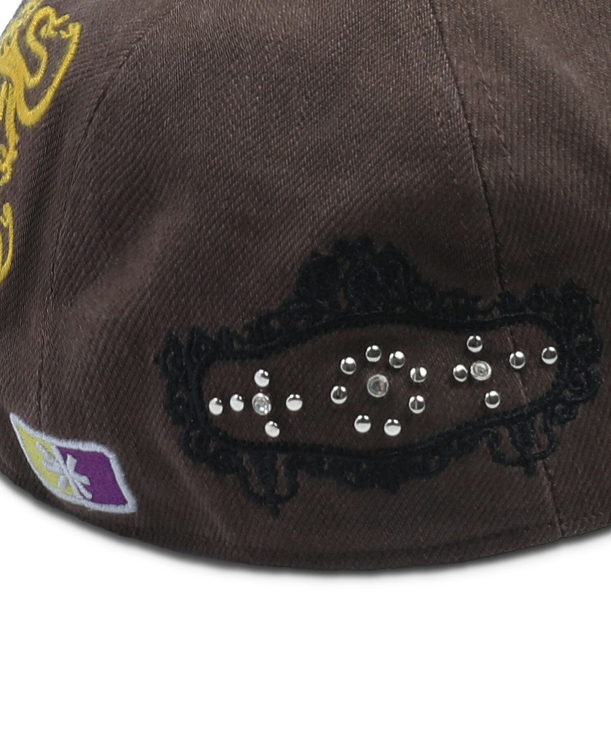 글랙(GLACK) GC089 키마이라 스터디드 워시드 코튼 볼캡 (BROWN)