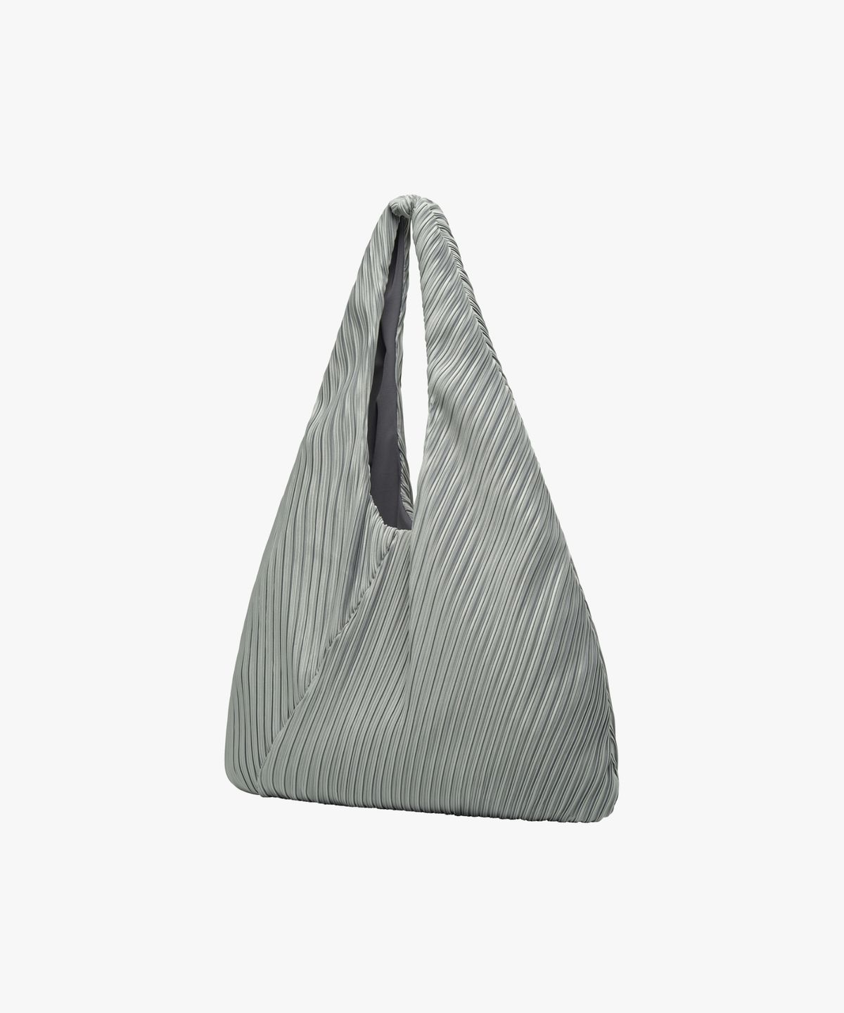 에쏘(ESSO) PLEATS SLOUCHY BAG IN MINT GREY