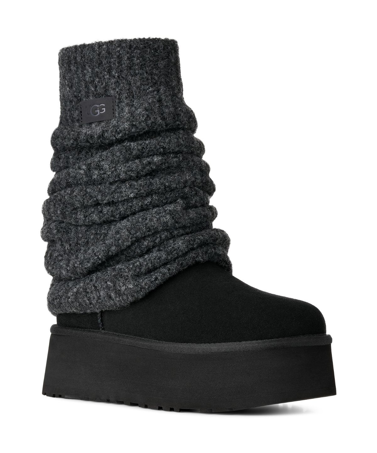 어그(UGG) [WOMEN] 클래식 미니 디퍼 레그워머 - 블랙 / 1178990-BLK