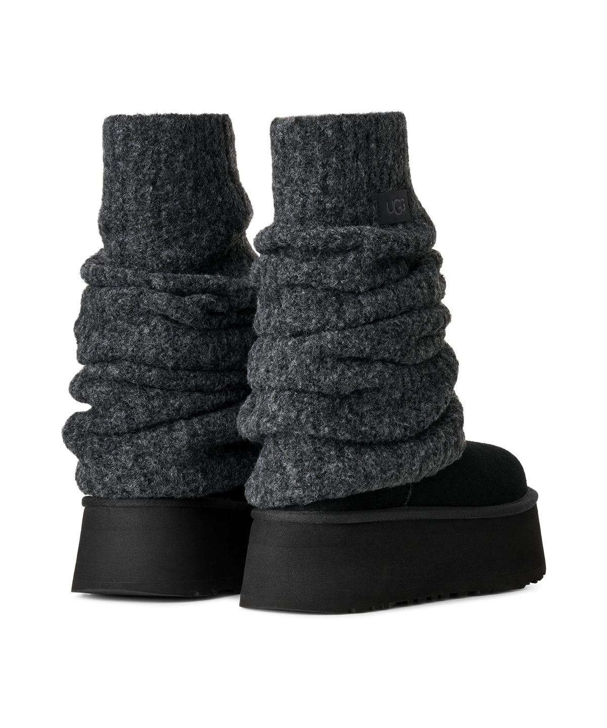 어그(UGG) [WOMEN] 클래식 미니 디퍼 레그워머 - 블랙 / 1178990-BLK