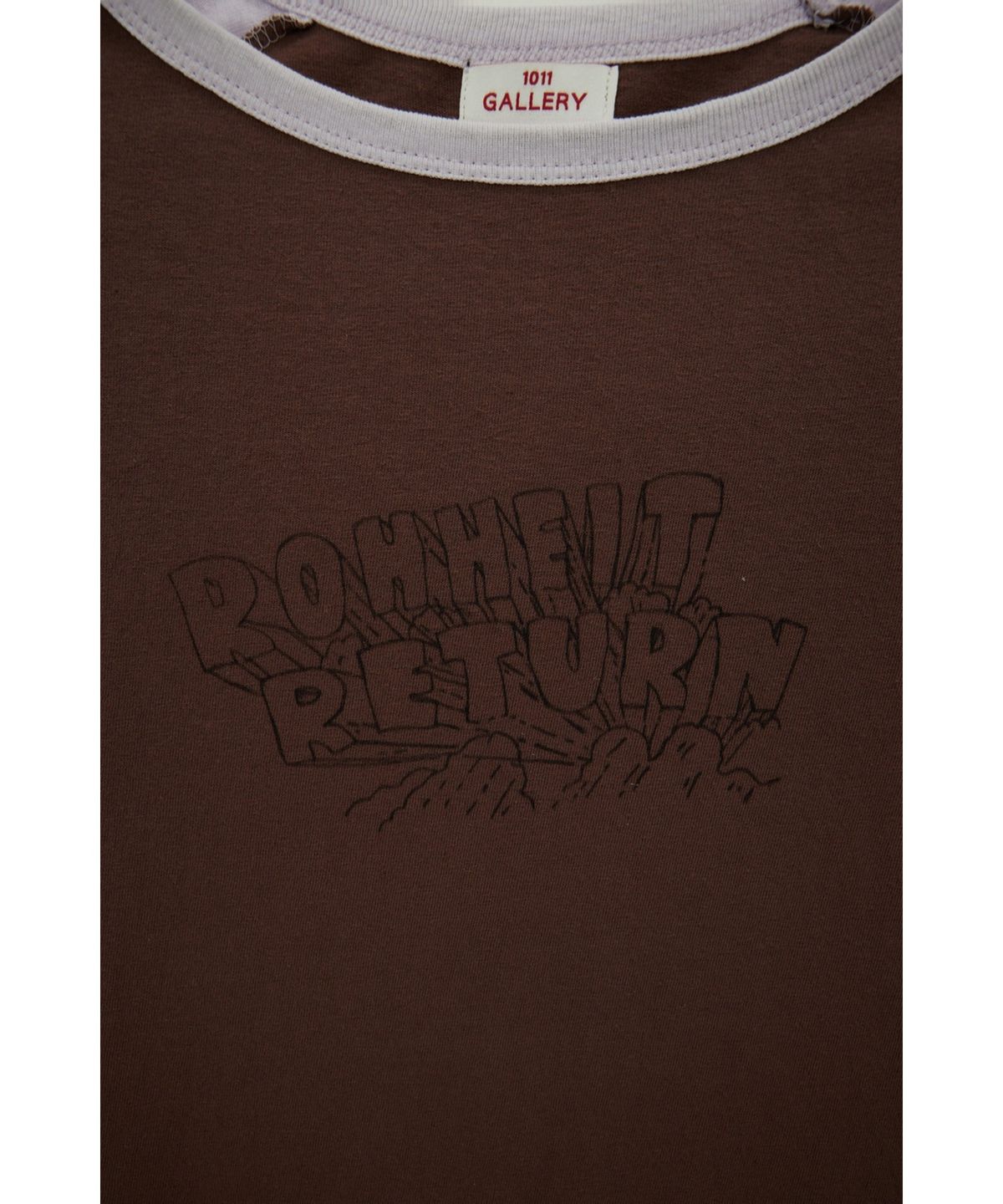 1011갤러리(1011 GALLERY) Rohheit Return Raglan Long Sleeve - Brown/Lavender